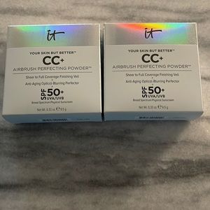 IT Cosmetic Powder medium.  Comes as a set of two